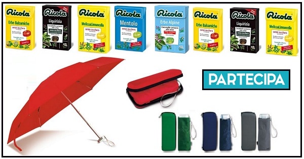 Ricola-Herb-Runner-vinci-gratis-ombrello-tascabile-e-pacchetti-di-caramelle