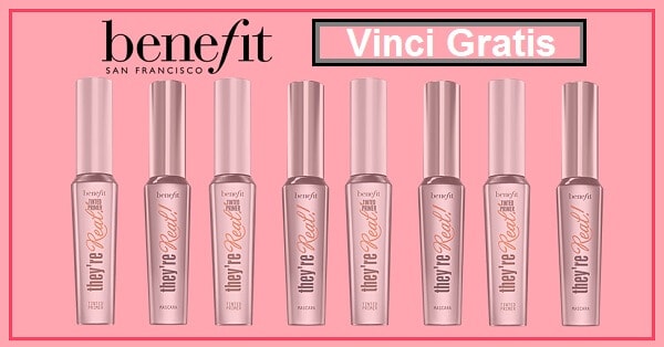 Vinci-gratis-kit-primer-e-mascara-Theyre-Real-di-Benefit