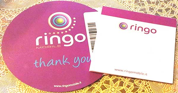 simcard omaggio ringo mobile