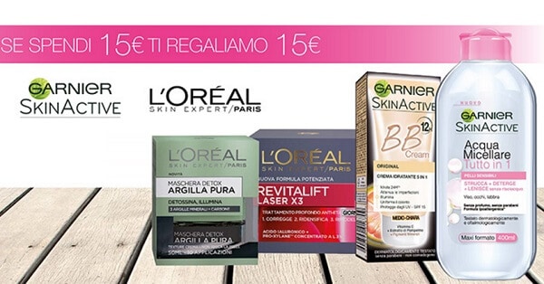 Garnier-LOréal-spendi-15€-ricevi-15€