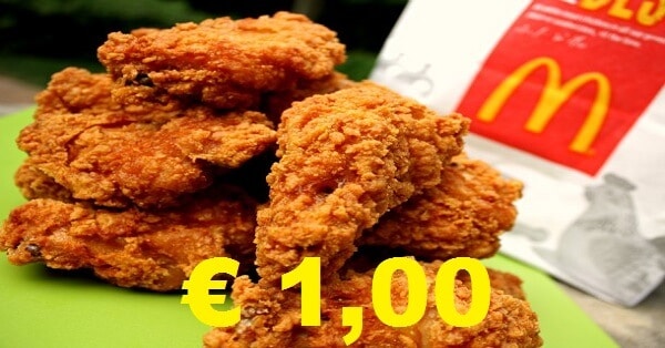 McDonald's Chicken Wings a 1 euro