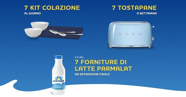 Premi Concorso Parmalat 7 colazioni