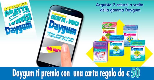 Concorso Gratta e Vinci con Daygum