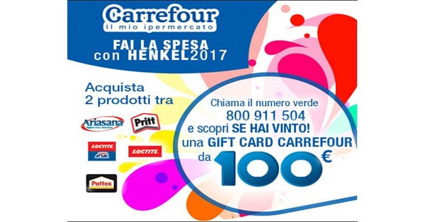 Concorso In Carrefour fai la spesa con Henkel 2017