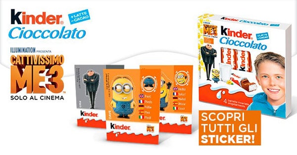 Concorso Kinder Cioccolato Cattivissimo Me 3