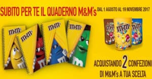 M&M's Promo Quaderni