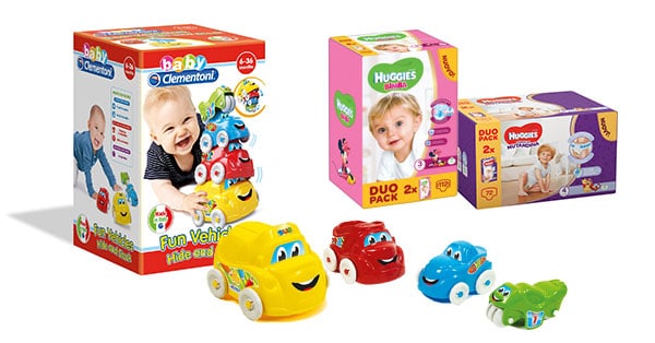 Concorso Huggies e Carrefour ti regalano veicoli attività Clementoni