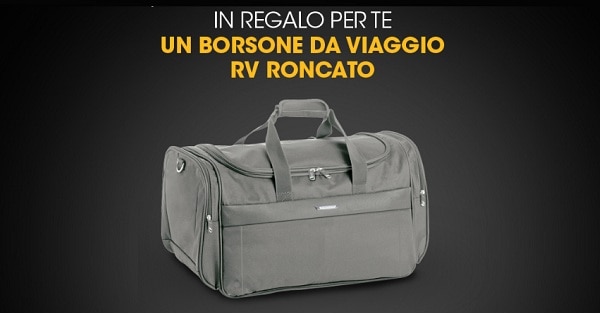 borsone da viaggio Roncato in omaggio