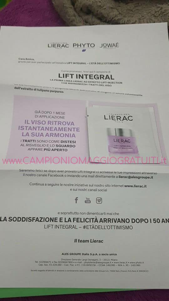 Crema Lierac Lift Integral
