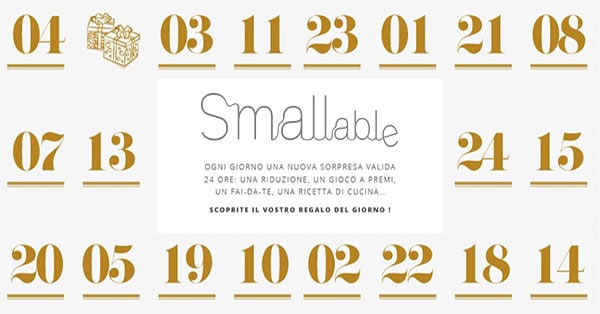 Calendario dell'Avvento Smallable