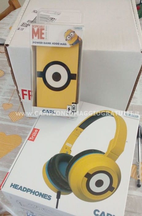 cuffie e power bank Minions by Tribe