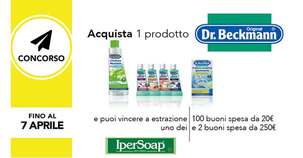 Concorso Acquista e vinci con Dr. Beckmann