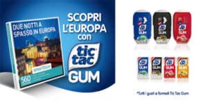 Concorso Scopri l'Europa con Tic Tac Gum