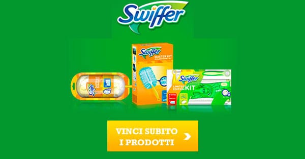 Vinci gratis 100 kit Swiffer