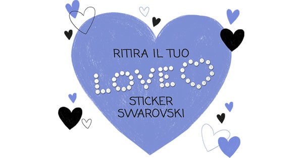 Sticker Swarovski omaggio