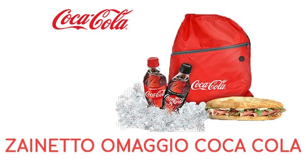Zainetto omaggio Coca cola