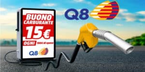 mediaworld buono carburante q8 15 euro