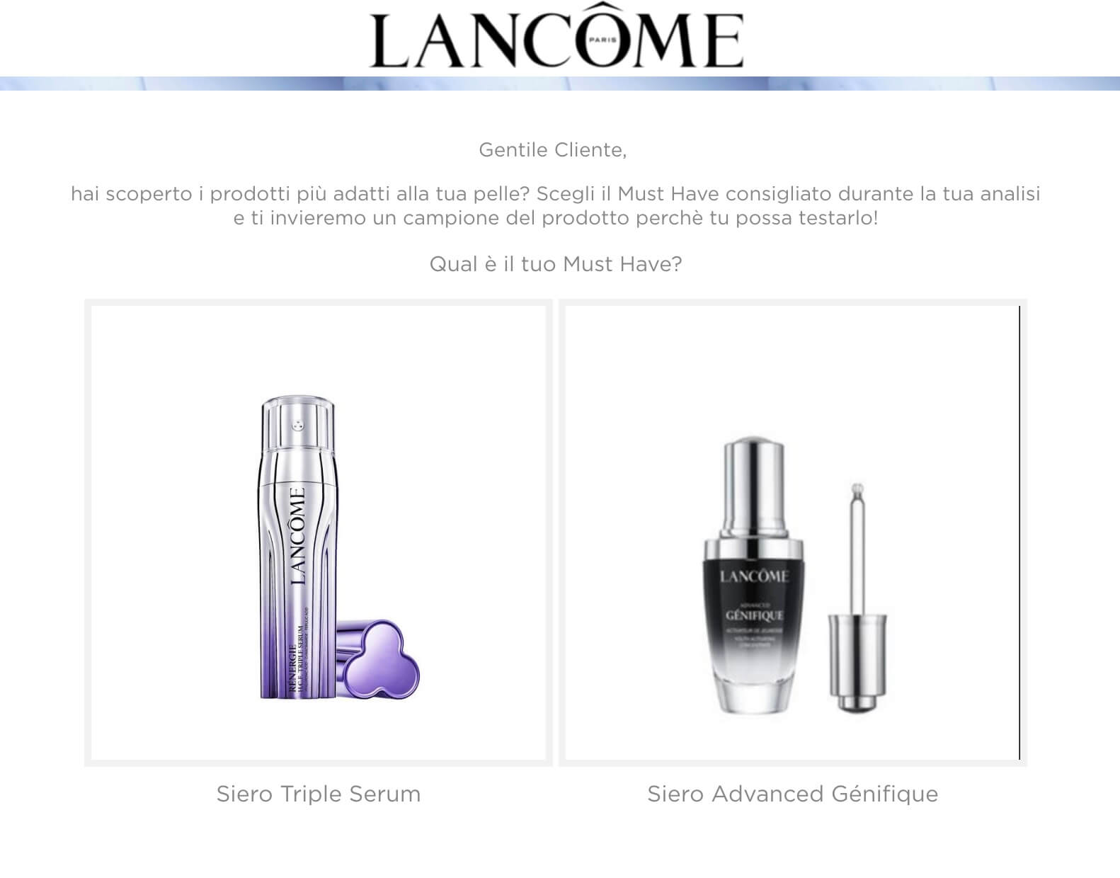 risultato e skin expert Lancôme