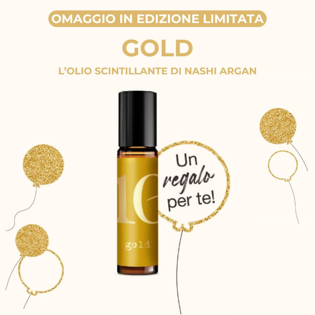 olio scintillante gold nashi argan omaggio