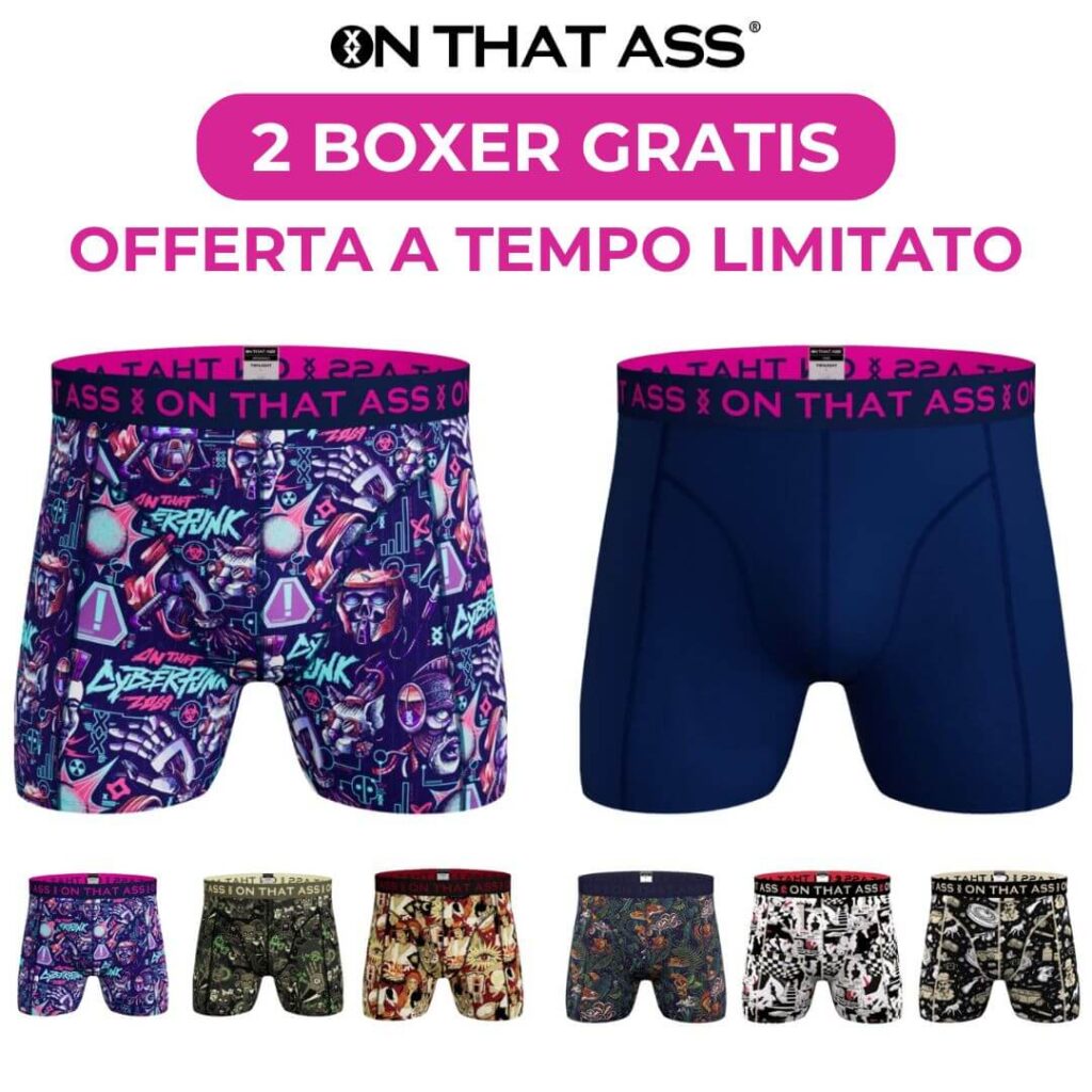 2 boxer gratis on that ass offerta black friday